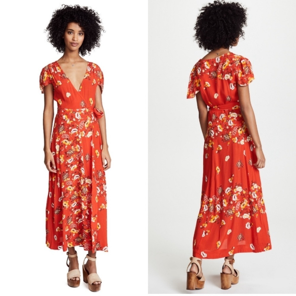 Free People Gorgeous Jess‎ Wrap Dress